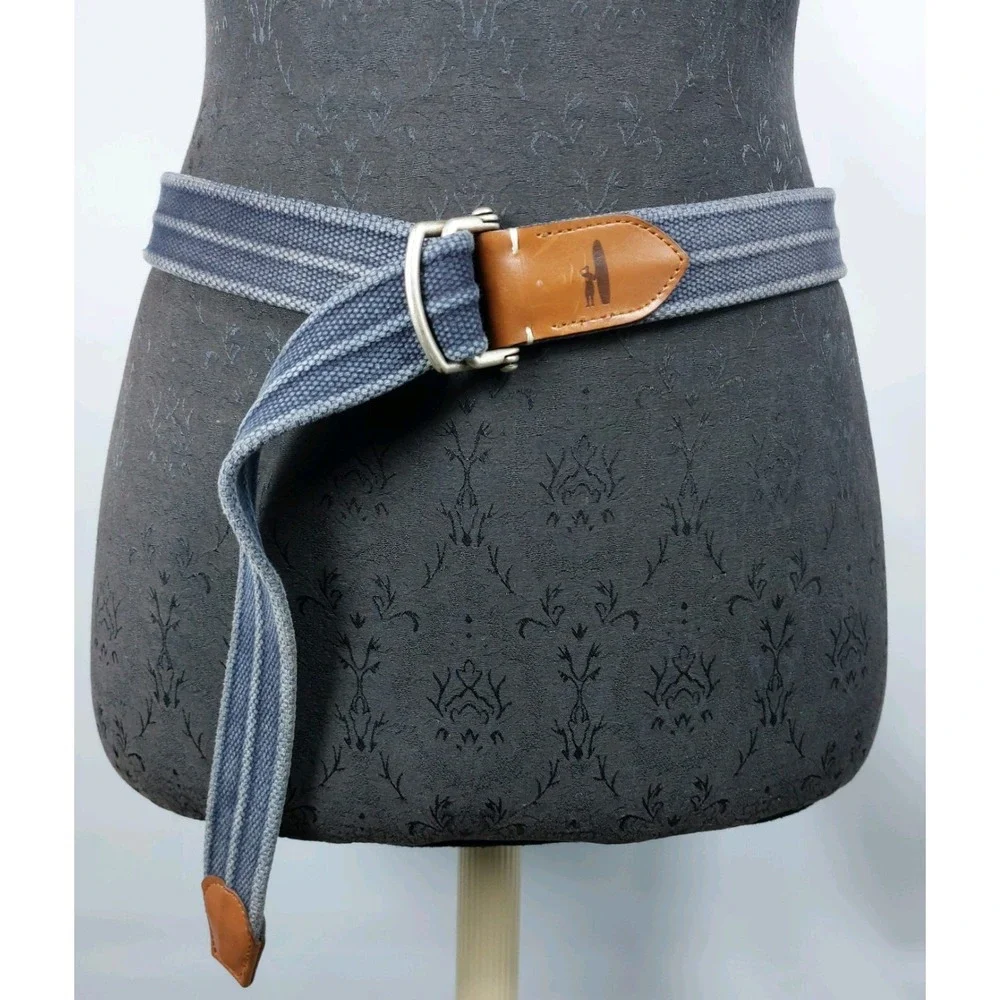 Johnnie-O Brentwoods Washed Canvas Belt Dusk Blue Mens 43